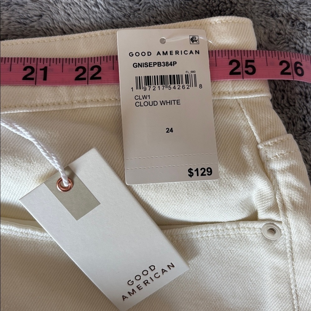 Good American Women’s Size Good '9Os Denim Shorts in Clw1 Size 24W NWT - Picture 6 of 7
